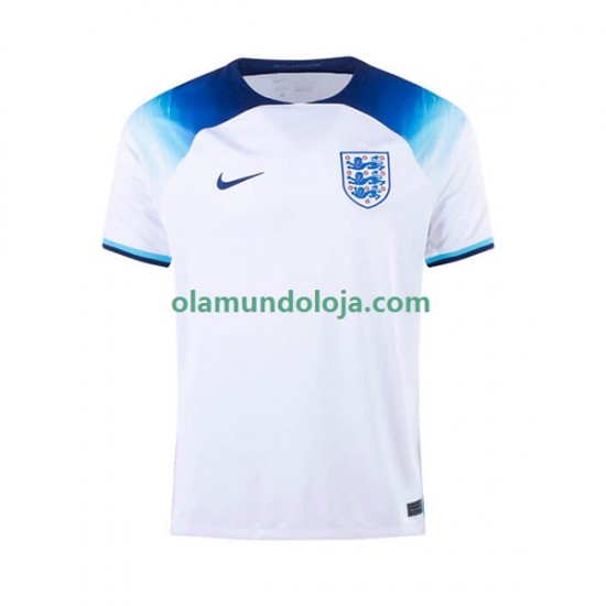 Camisola Inglaterra Homem Equipamento Primeiro Copa do Mundo 2022 Manga Curta